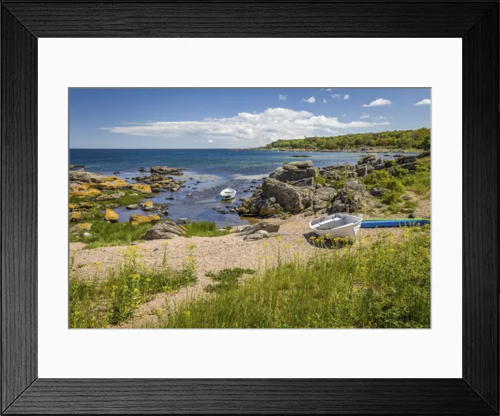Framed Print : Coast at Listed on Bornholm, Denmark Framed Print : Coast at Listed on Bornholm, Denmark