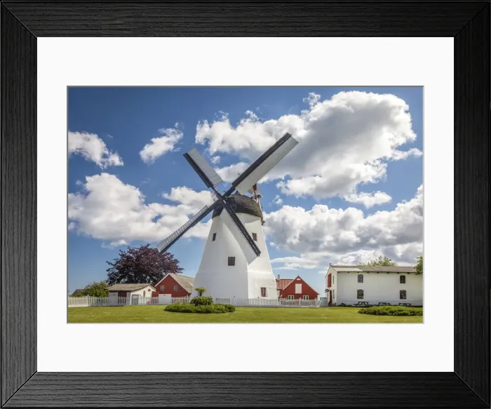 Framed Print : Arsdale Molle windmill on Bornholm, Denmark Framed Print : Arsdale Molle windmill on Bornholm, Denmark