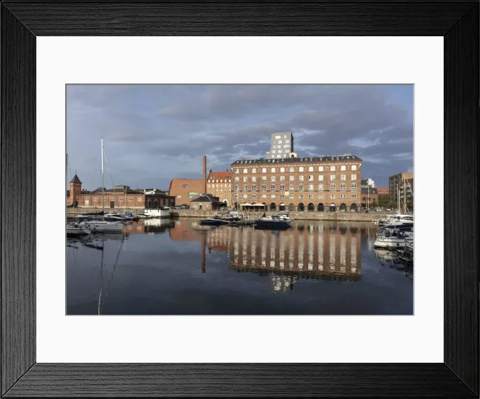 Framed Print : Old converted warehouses, Copenhagen, Zealand, Denmark Framed Print : Old converted warehouses, Copenhagen, Zealand, Denmark