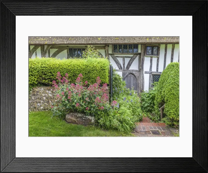 Framed Print : Garden of Alfriston Clergy House, East Sussex, England