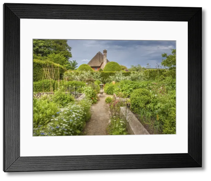 Framed Print : Herb garden at Alfriston Clergy House, East Sussex, England Framed Print : Herb garden at Alfriston Clergy House, East Sussex, England