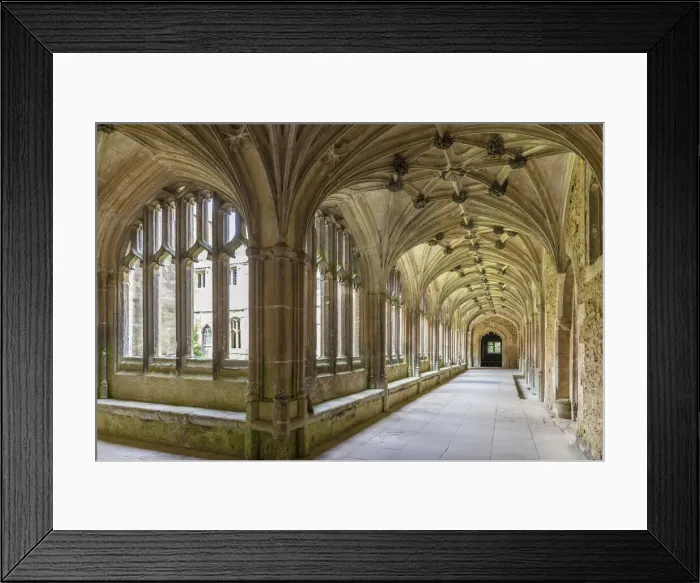 Framed Print : Cloister of Lacock Abbey, Wiltshire, England