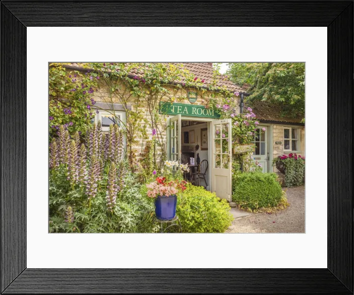Framed Print : Tea room in the village of Lacock, Wiltshire, England Framed Print : Tea room in the village of Lacock, Wiltshire, England