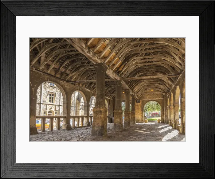 Framed Print : Market Hall in Chipping Campden, Cotswolds, Gloucestershire, England Framed Print : Market Hall in Chipping Campden, Cotswolds, Gloucestershire, England