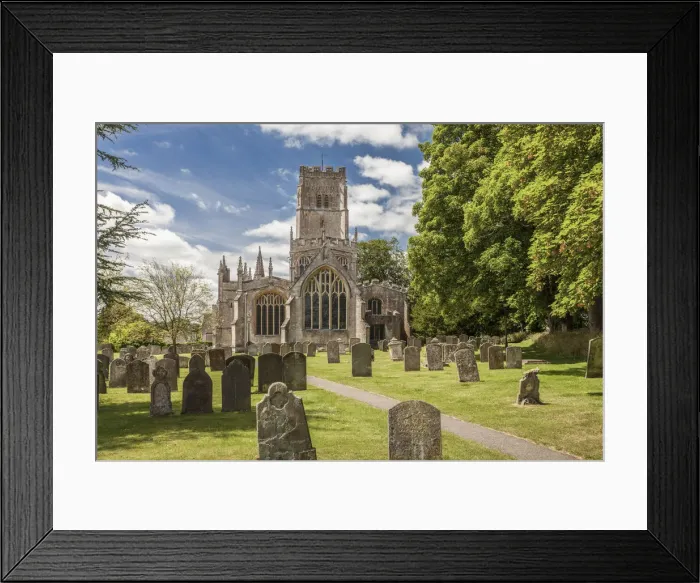 Framed Print : Cotswolds Cathedral in Northleach, Cheltenham, Gloucestershire, England