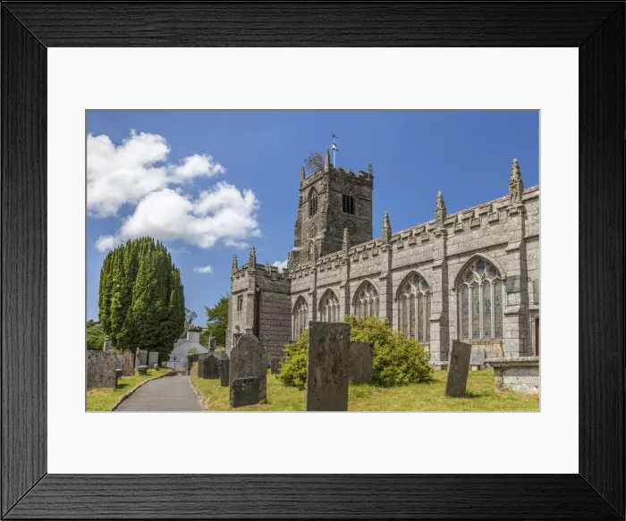 Framed Print : Church in the village of St Neots, Bodmin-Moor, Cornwall, England Framed Print : Church in the village of St Neots, Bodmin-Moor, Cornwall, England