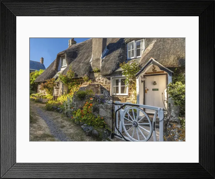 Framed Print : Old houses in the fishing village of Cagdwith, Lizard Peninsula, Cornwall, England Framed Print : Old houses in the fishing village of Cagdwith, Lizard Peninsula, Cornwall, England