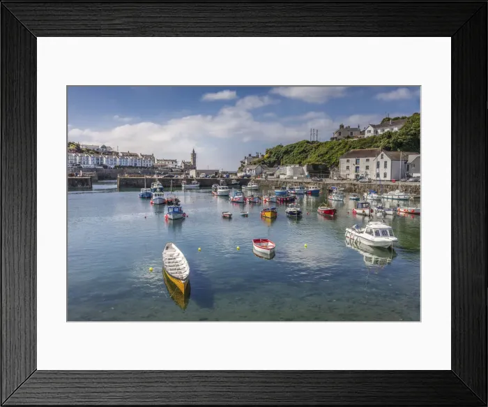 Framed Print : Porthleven Harbor, Cornwall, England Framed Print : Porthleven Harbor, Cornwall, England