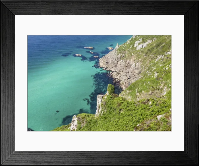 Framed Print : Coast at Zennor, Penwith Peninsula, Cornwall, England Framed Print : Coast at Zennor, Penwith Peninsula, Cornwall, England