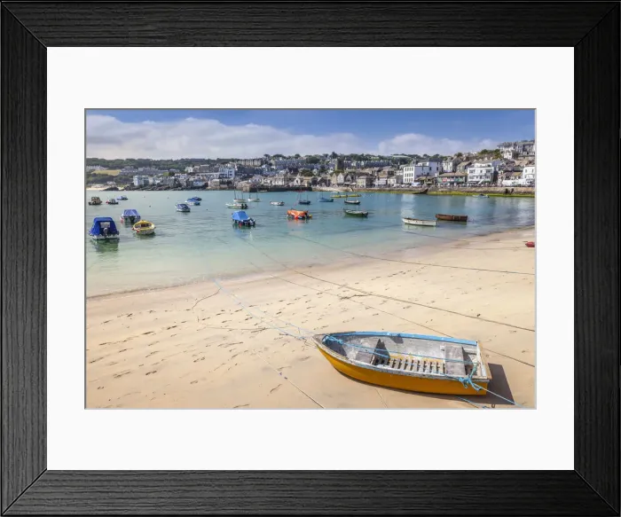 Framed Print : St Ives Harbor, Cornwall, England Framed Print : St Ives Harbor, Cornwall, England