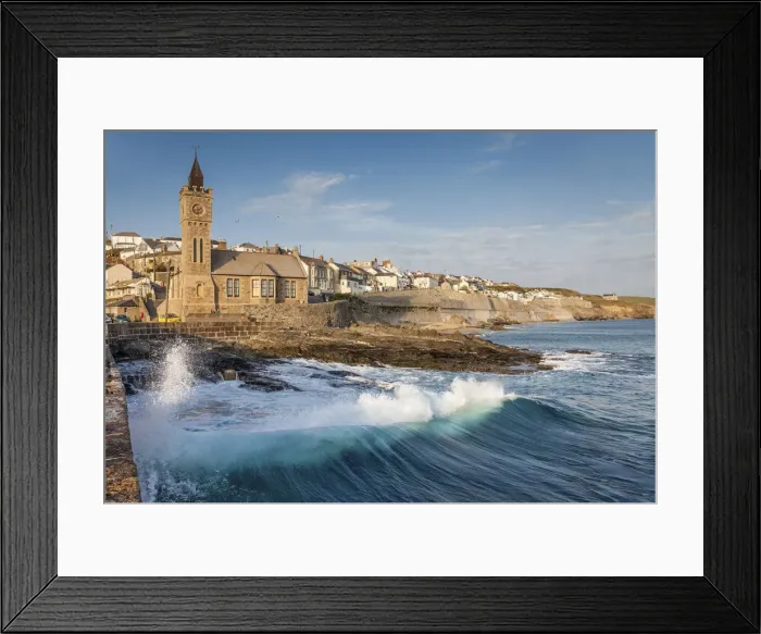 Framed Print : Church on the quayside in Porthleven, Cornwall, England Framed Print : Church on the quayside in Porthleven, Cornwall, England