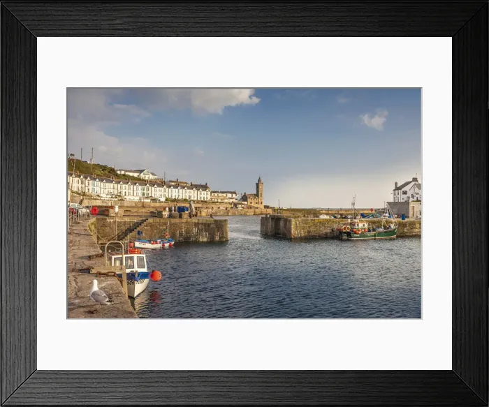 Framed Print : Porthleven Harbor, Cornwall, England Framed Print : Porthleven Harbor, Cornwall, England