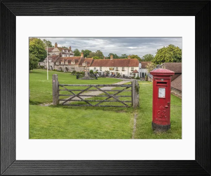 Framed Print : Village Green in East Dean, East Sussex, England Framed Print : Village Green in East Dean, East Sussex, England