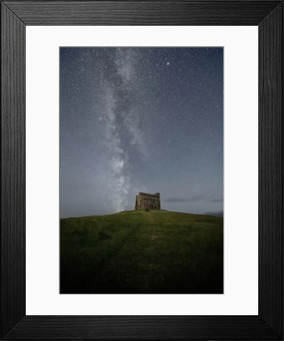Framed Print : St. Catherines Chapel under the Milky Way, Abbotsbury, Dorset, England, UK Framed Print : St. Catherines Chapel under the Milky Way, Abbotsbury, Dorset, England, UK