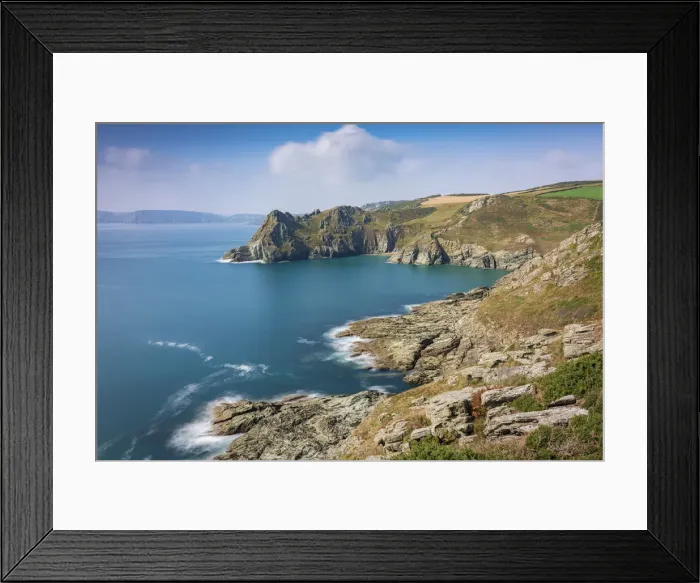 Framed Print : Gammon Head and nearby coastline on a sunny afternoon near Prawle Point, South Hams Framed Print : Gammon Head and nearby coastline on a sunny afternoon near Prawle Point, South Hams