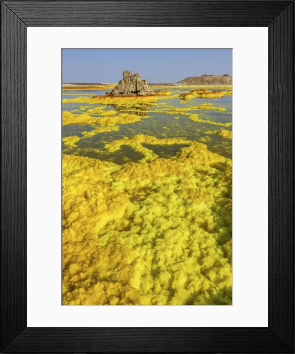 Framed Print : Dallol sulphur pools, Afar region, northern Ethiopia Framed Print : Dallol sulphur pools, Afar region, northern Ethiopia