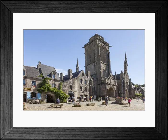Framed Print : France, Brittany, Finistere, Locronan, labelled Les plus Beaux Villages de France Framed Print : France, Brittany, Finistere, Locronan, labelled Les plus Beaux Villages de France