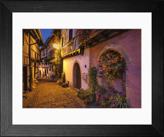 Framed Print : Half-timbered houses in the old town of Eguisheim, Alsace, Alsatian Wine Route, Haut-Rhin Framed Print : Half-timbered houses in the old town of Eguisheim, Alsace, Alsatian Wine Route, Haut-Rhin