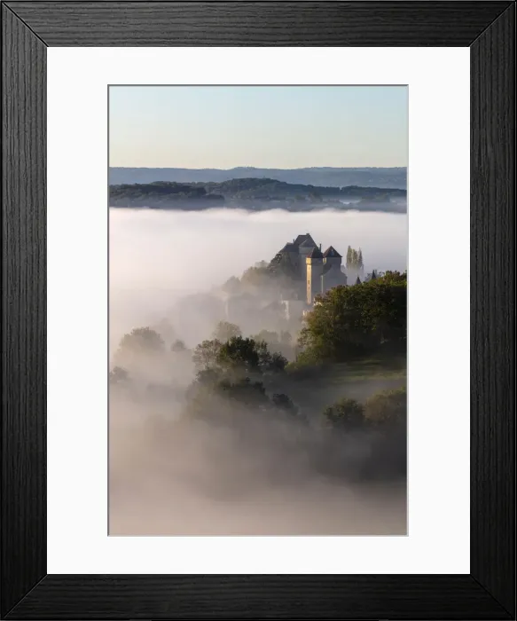 Framed Print : Curemonte labelled l un des plus beaux villages de France Framed Print : Curemonte labelled l un des plus beaux villages de France