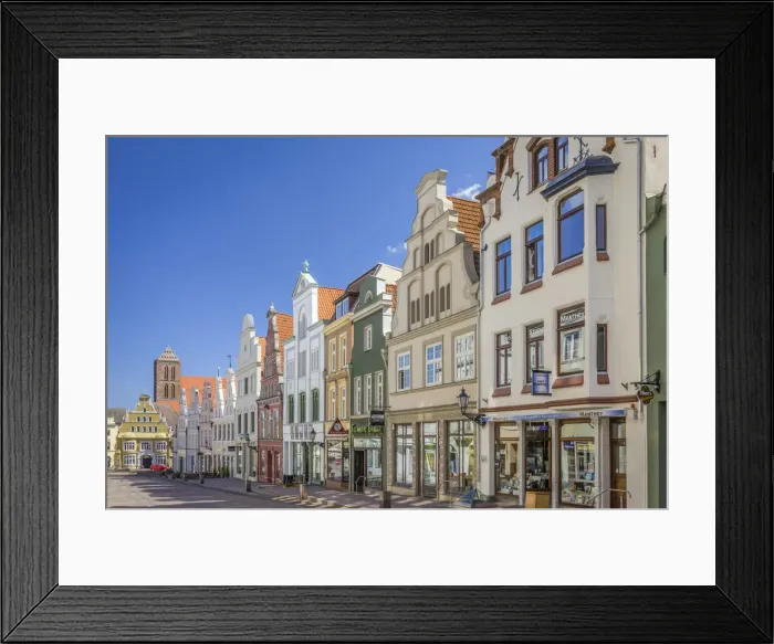 Framed Print : Old town of Wismar, Mecklenburg-Western Pomerania, Northern Germany, Germany Framed Print : Old town of Wismar, Mecklenburg-Western Pomerania, Northern Germany, Germany