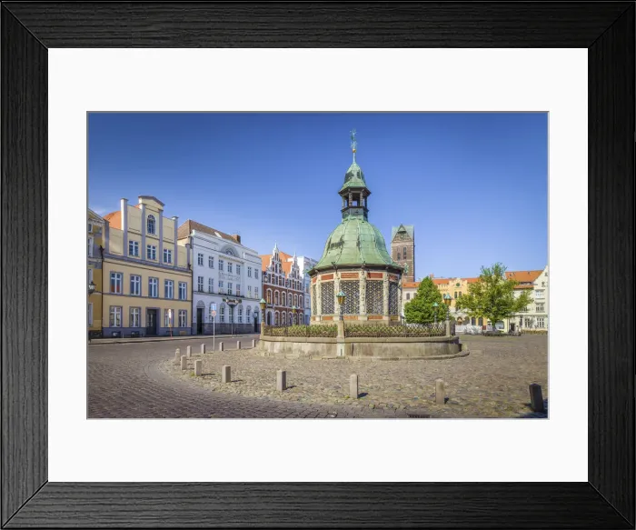 Framed Print : Historic building Water Framed Print : Historic building Water