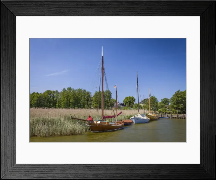 Framed Print : Zeesen boats in the Boddenhafen of Born am Darss, Mecklenburg-Western Pomerania Framed Print : Zeesen boats in the Boddenhafen of Born am Darss, Mecklenburg-Western Pomerania