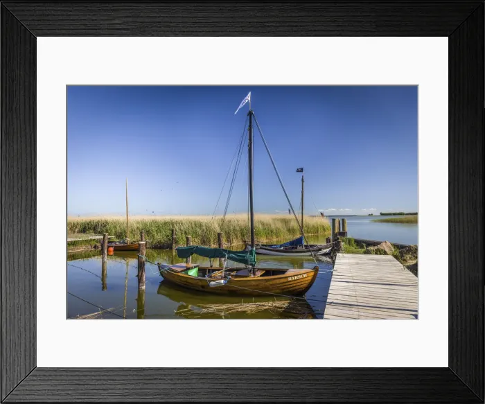 Framed Print : Zeesen boats in the Boddenhafen of Althagen, Mecklenburg-Western Pomerania Framed Print : Zeesen boats in the Boddenhafen of Althagen, Mecklenburg-Western Pomerania