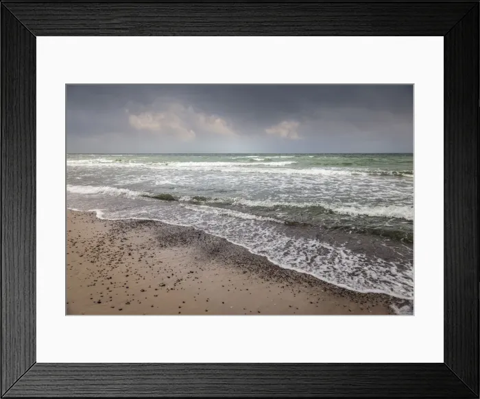 Framed Print : Stormy sea at Darsser Ort, Mecklenburg-Western Pomerania, Northern Germany, Germany Framed Print : Stormy sea at Darsser Ort, Mecklenburg-Western Pomerania, Northern Germany, Germany