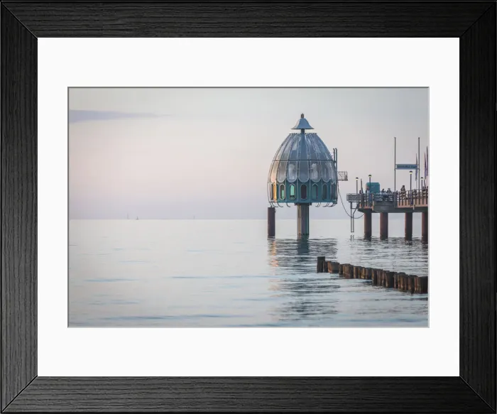 Framed Print : Diving gondola on the Zingst pier, Mecklenburg-Western Pomerania, Northern Germany Framed Print : Diving gondola on the Zingst pier, Mecklenburg-Western Pomerania, Northern Germany