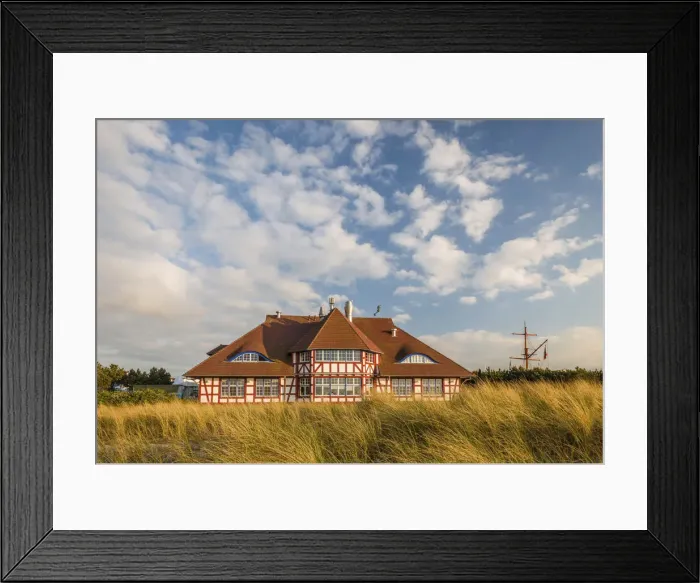 Framed Print : Kurhaus in the dunes in Zingst, Mecklenburg-Western Pomerania, Northern Germany, Germany Framed Print : Kurhaus in the dunes in Zingst, Mecklenburg-Western Pomerania, Northern Germany, Germany