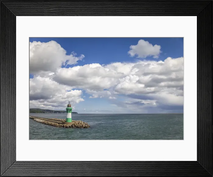 Framed Print : Port entrance of Sassnitz on Ruegen, Mecklenburg-Western Pomerania, Northern Germany, Germany Framed Print : Port entrance of Sassnitz on Ruegen, Mecklenburg-Western Pomerania, Northern Germany, Germany
