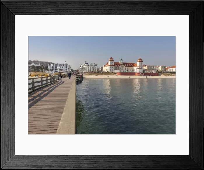 Framed Print : Pier and Kurhaus of Binz on Ruegen, Mecklenburg-Western Pomerania, Northern Germany, Germany Framed Print : Pier and Kurhaus of Binz on Ruegen, Mecklenburg-Western Pomerania, Northern Germany, Germany