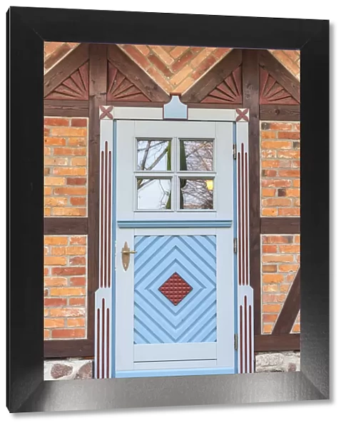 Beautiful traditional door in Born am Darss, Mecklenburg-Western Pomerania