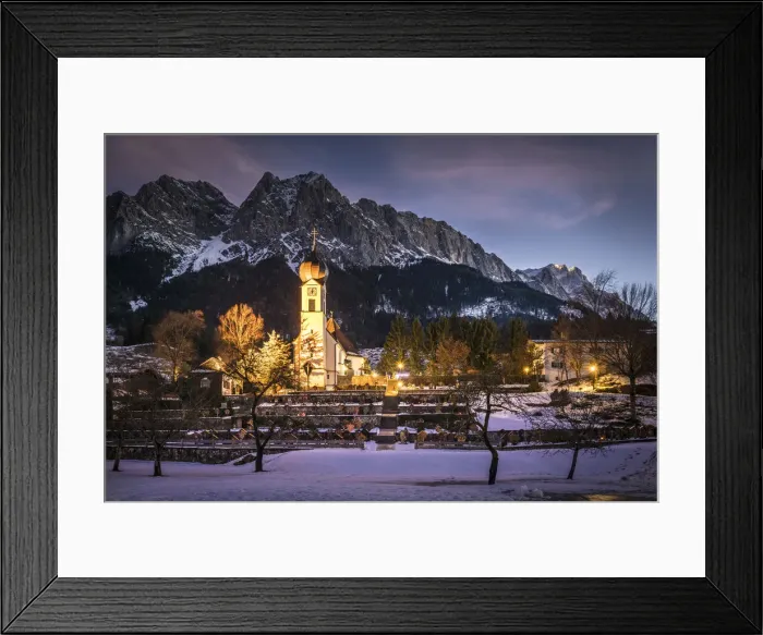 Framed Print : Church of St. John the Baptist in Grainau, Upper Bavaria, Bavaria, Germany Framed Print : Church of St. John the Baptist in Grainau, Upper Bavaria, Bavaria, Germany