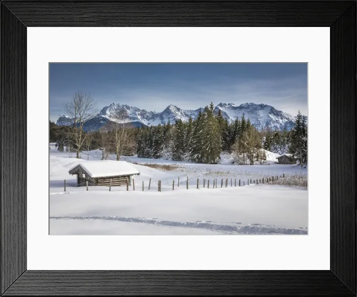 Framed Print : Frozen lake Geroldsee near Kruen, Upper Bavaria, Bavaria, Germany Framed Print : Frozen lake Geroldsee near Kruen, Upper Bavaria, Bavaria, Germany