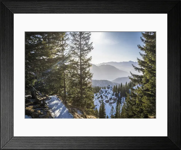 Framed Print : View from Laber (1, 621 m) into the Ammergau Alps, Oberammergau, Upper Bavaria, Bavaria Framed Print : View from Laber (1, 621 m) into the Ammergau Alps, Oberammergau, Upper Bavaria, Bavaria