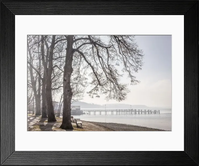 Framed Print : Jetty in Chieming at Lake Chiemsee, Upper Bavaria, Bavaria, Germany Framed Print : Jetty in Chieming at Lake Chiemsee, Upper Bavaria, Bavaria, Germany