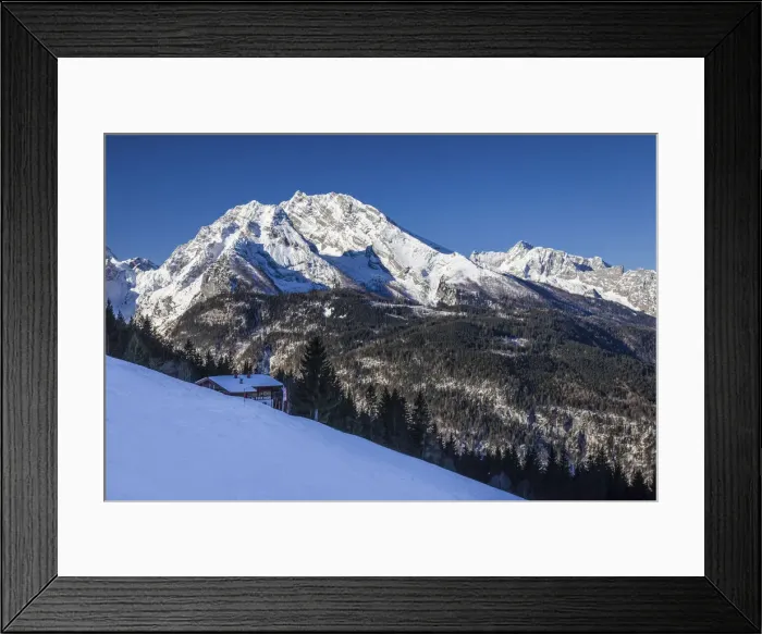 Framed Print : Dr. Hugo-Beck-Haus, alpine hut at 1, 260m on Jenner, Schoenau am Koenigssee Framed Print : Dr. Hugo-Beck-Haus, alpine hut at 1, 260m on Jenner, Schoenau am Koenigssee