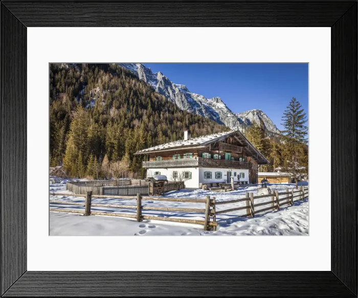 Framed Print : Klausbach House in the Klausbach valley near Ramsau, Upper Bavaria, Bavaria, Germany Framed Print : Klausbach House in the Klausbach valley near Ramsau, Upper Bavaria, Bavaria, Germany