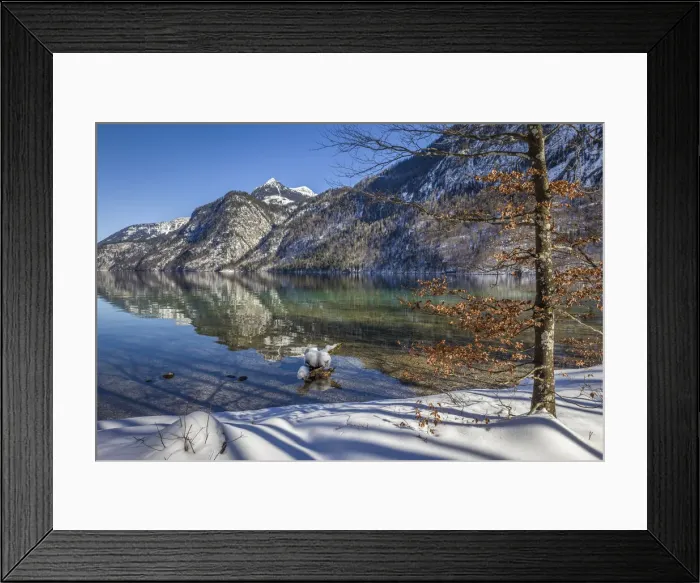 Framed Print : Shore of the Koenigsee near St. Bartholomae, Upper Bavaria, Bavaria, Germany Framed Print : Shore of the Koenigsee near St. Bartholomae, Upper Bavaria, Bavaria, Germany