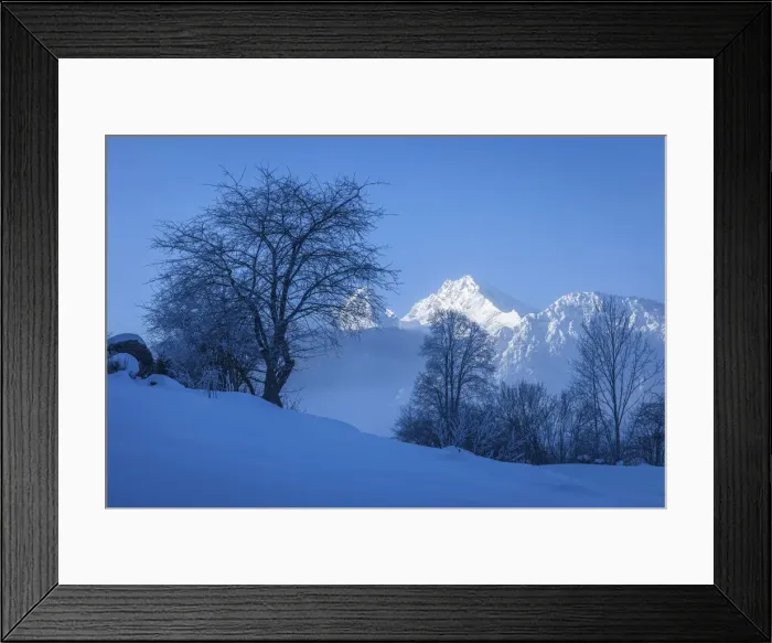 Framed Print : View to Watzmann from Schoenau am Koenigssee, Upper Bavaria, Bavaria, Germany Framed Print : View to Watzmann from Schoenau am Koenigssee, Upper Bavaria, Bavaria, Germany