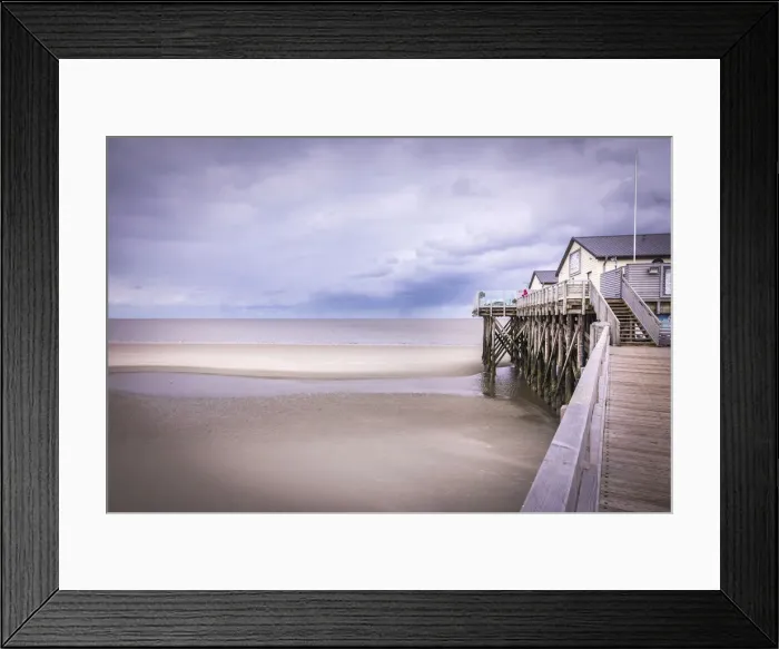 Framed Print : Beach bar on the beach of St. Peter-Ording, North Friesland, Schleswig-Holstein Framed Print : Beach bar on the beach of St. Peter-Ording, North Friesland, Schleswig-Holstein