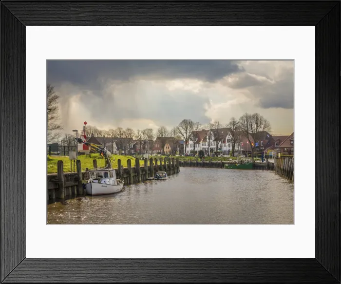 Framed Print : Port of Toenning, North Friesland, Schleswig-Holstein Framed Print : Port of Toenning, North Friesland, Schleswig-Holstein