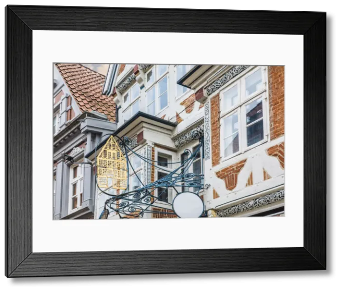 Framed Print : Historic houses in Stade, Lower Saxony, Germany Framed Print : Historic houses in Stade, Lower Saxony, Germany