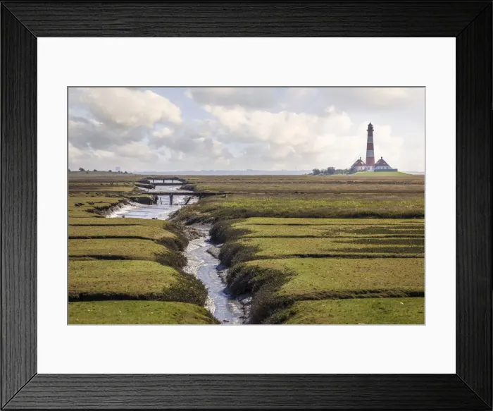 Framed Print : Westerheversand lighthouse, North Friesland, Schleswig-Holstein Framed Print : Westerheversand lighthouse, North Friesland, Schleswig-Holstein