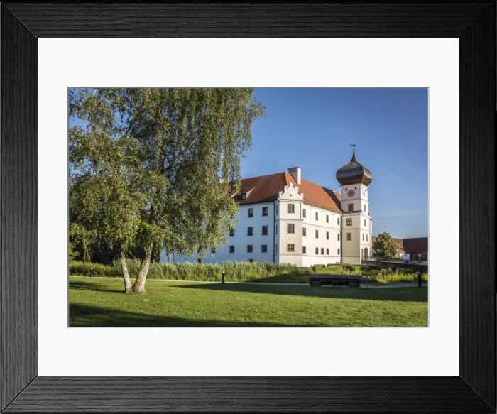 Framed Print : Hohenkammer Castle in Hohenkammer, Upper Bavaria, Bavaria, Germany