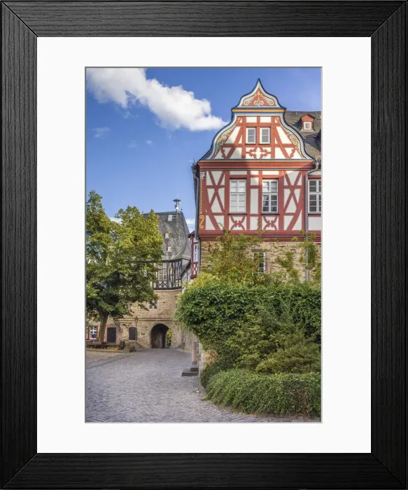 Framed Print : Inner courtyard of Idstein Castle, Hessen, Germany, Hesse, Germany Framed Print : Inner courtyard of Idstein Castle, Hessen, Germany, Hesse, Germany