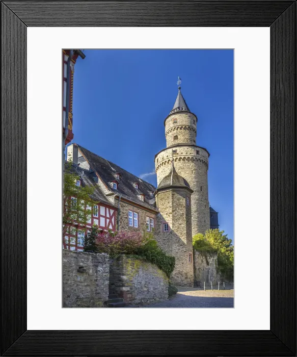 Framed Print : Witch tower and Idstein Castle, Hesse, Germany Framed Print : Witch tower and Idstein Castle, Hesse, Germany