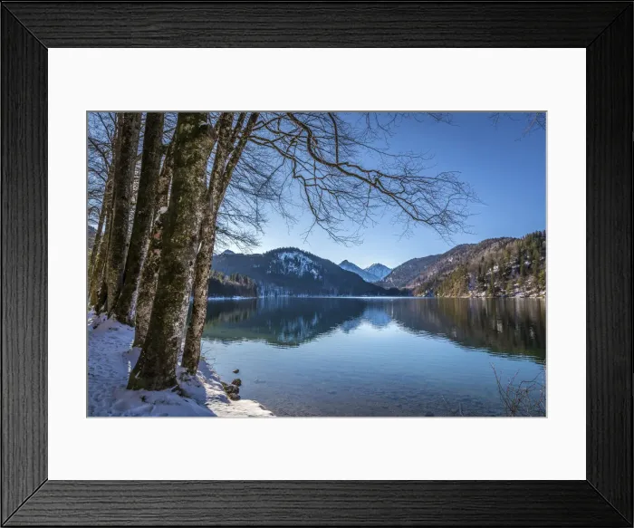 Framed Print : Lake Alpsee near Hohenschwangau, Schwangau, Allgaeu, Bavaria, Germany Framed Print : Lake Alpsee near Hohenschwangau, Schwangau, Allgaeu, Bavaria, Germany