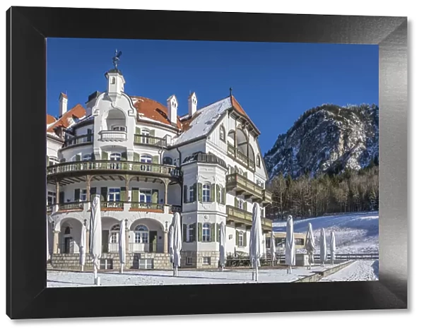 Historic inn Alpenrose am See near Hohenschwangau Castle, Schwangau, Allgaeu, Bavaria